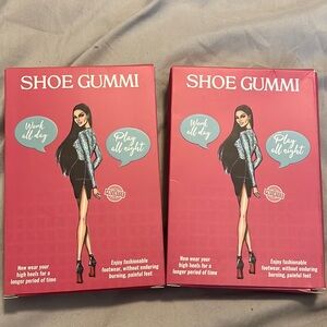 Shoe Gummi Black Size Small Pointed Toe Outersole Pads